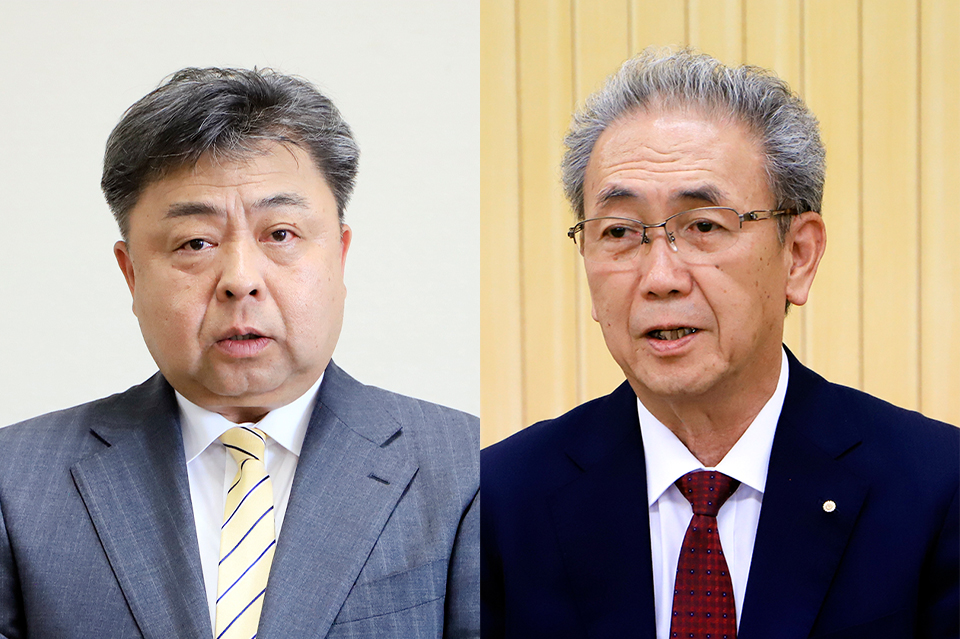 奈井江町長選に出馬を表明した辻脇副町長、篠田町議